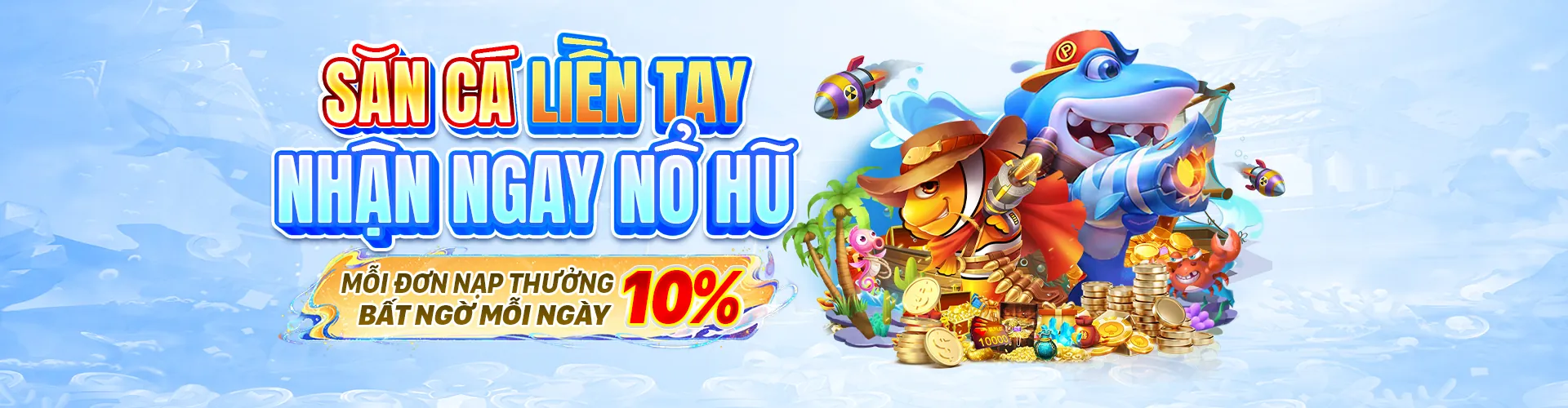 Hình ảnh game bắn cá sống động tại 18win1 Code với các loài cá và sinh vật biển rực rỡ